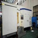 刚刚拿下基本全新安装少用沈阳HMC-80Q单台卧式加工中.